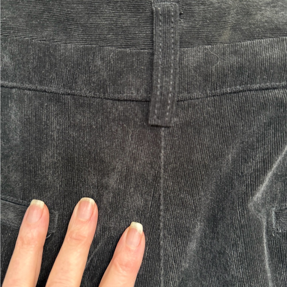 Coldwater Creek dark gray/ black Chenille Pantssize 10 - Picture 8 of 10